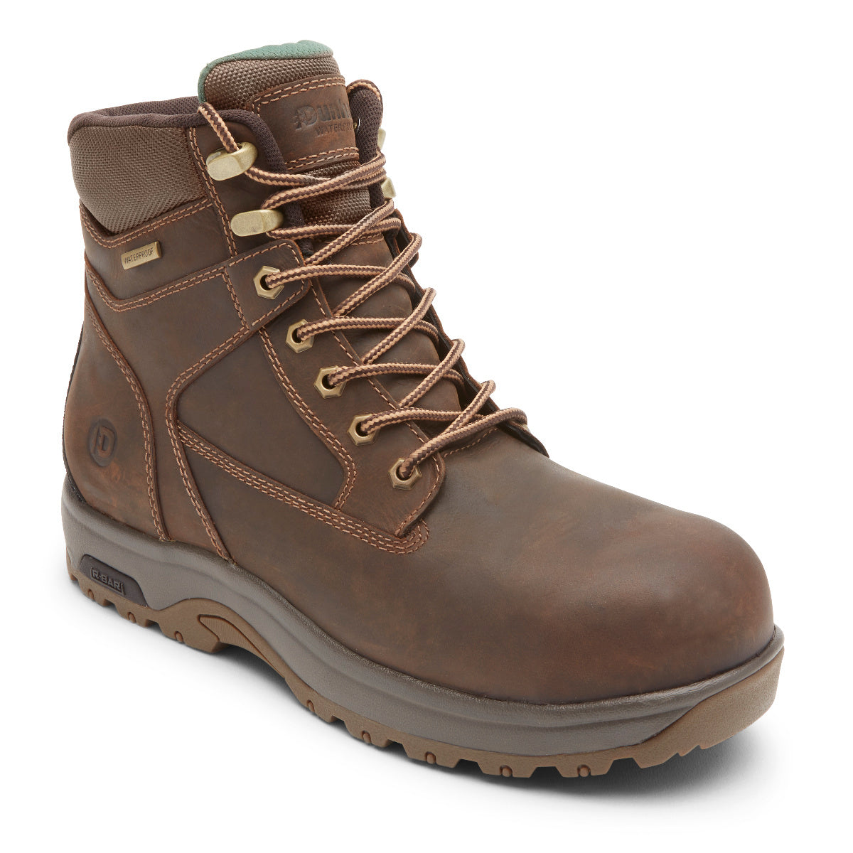 Dunham 8000 Works 6" Composite Safety Toe Boot - Brown Leather