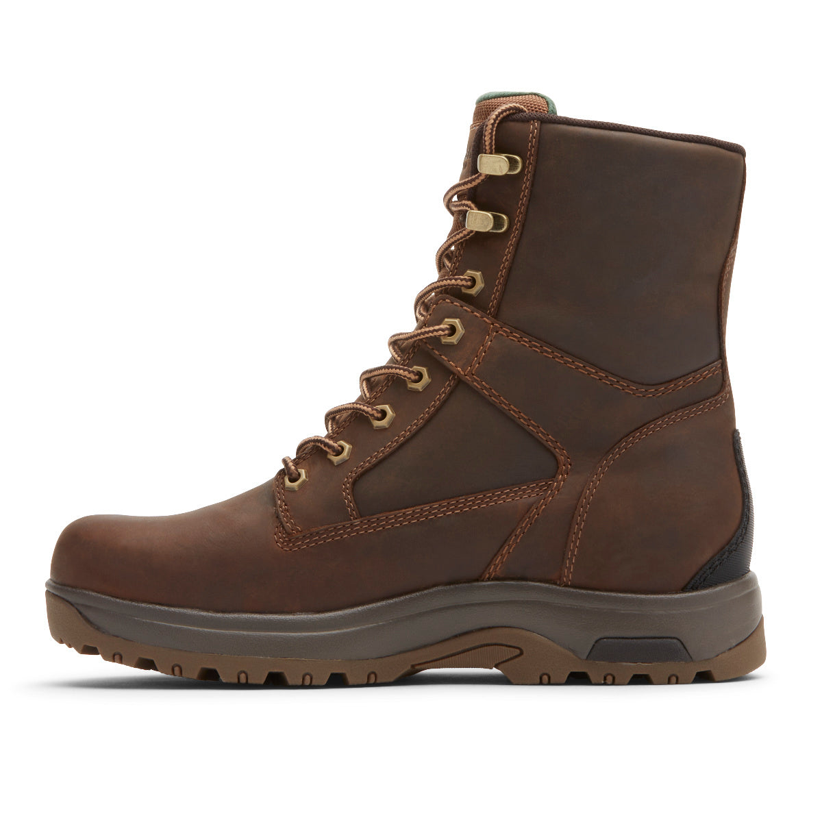 Dunham 8000 Works 8" 400g Insulated Boot - Brown Leather