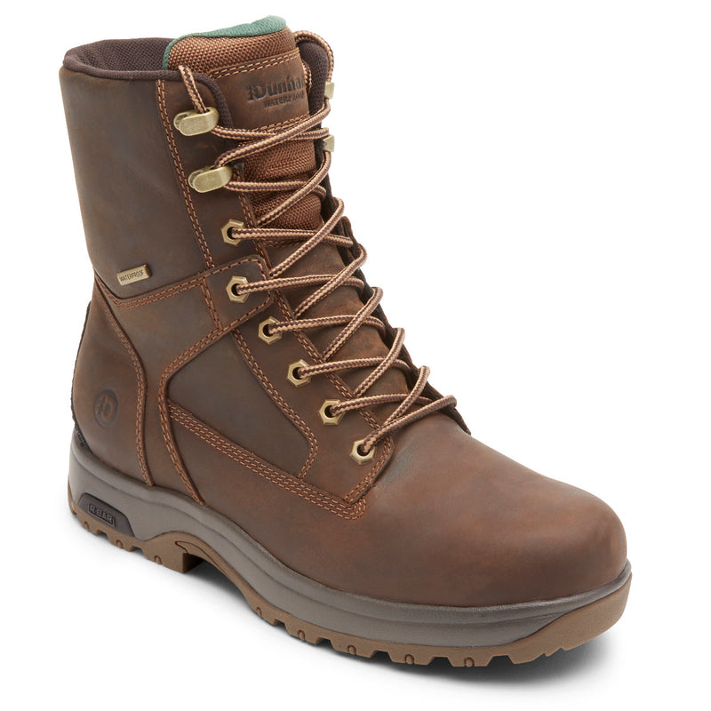 Dunham 8000 Works 8" 400g Insulated Boot - Brown Leather