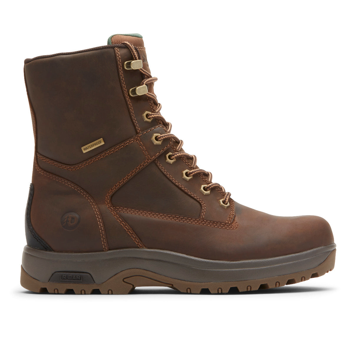 Dunham 8000 Works 8" 400g Insulated Boot - Brown Leather