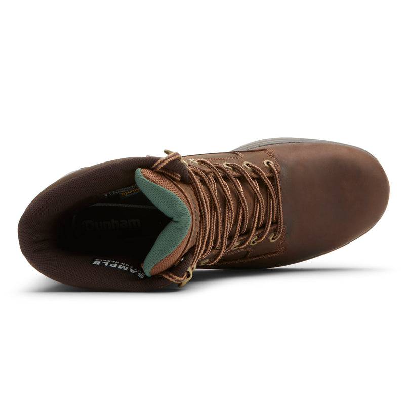 Dunham 8000 Works 8" 400g Insulated Boot - Brown Leather