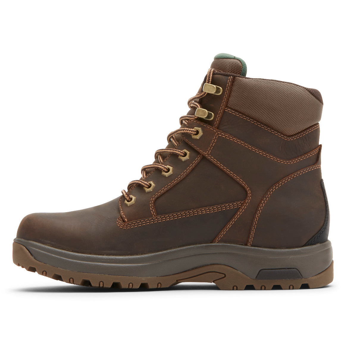 Dunham 8000 Works 6" Soft Toe Boot - Brown Leather