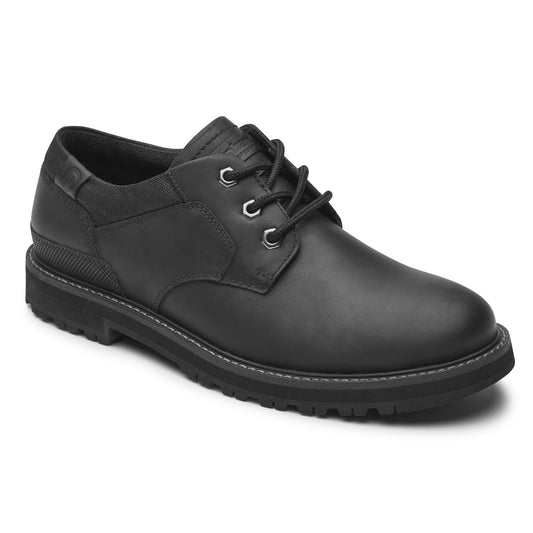 Dunham Mens Byrne Plain Toe Ox - BLACK CH LEA