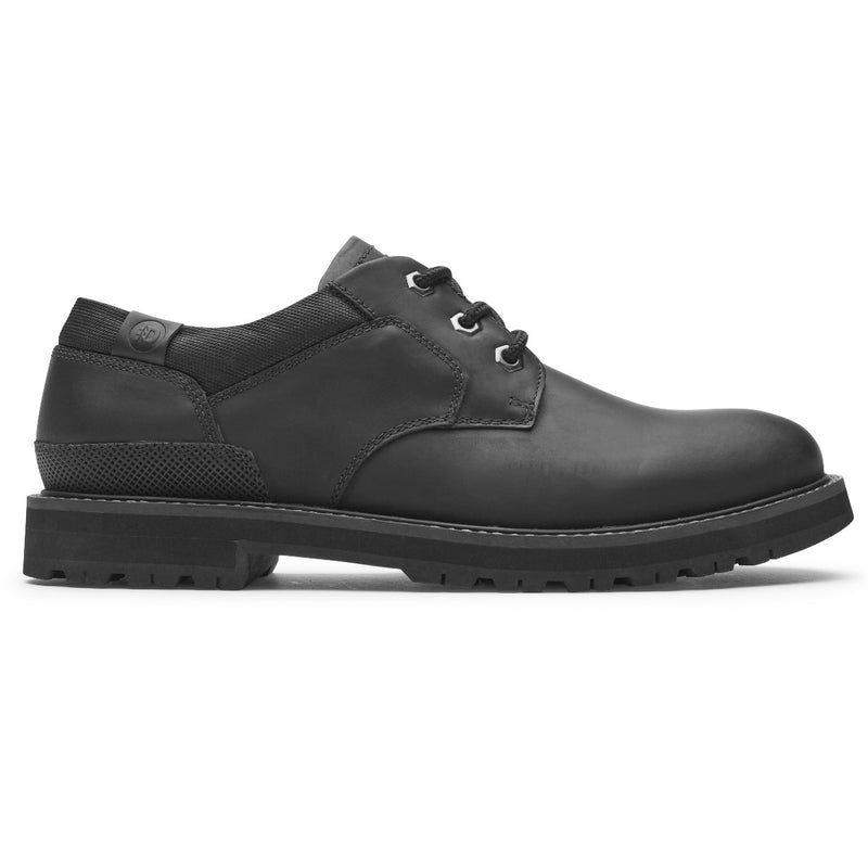 Dunham Mens Byrne Plain Toe Ox - BLACK CH LEA