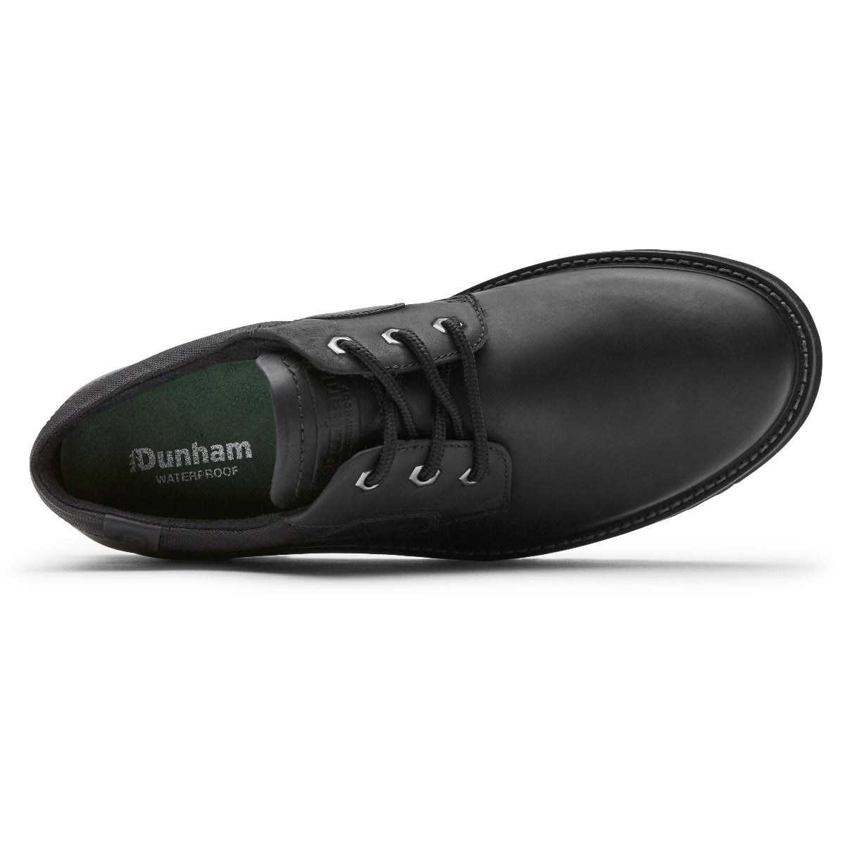 Dunham Mens Byrne Plain Toe Ox - BLACK CH LEA