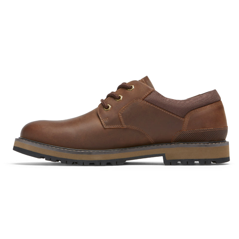 Dunham Mens Byrne Plain Toe Ox - BROWN LEA