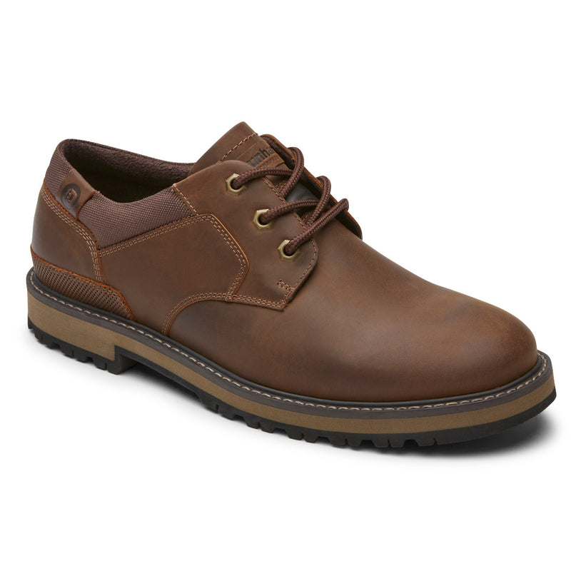 Dunham Mens Byrne Plain Toe Ox - BROWN LEA
