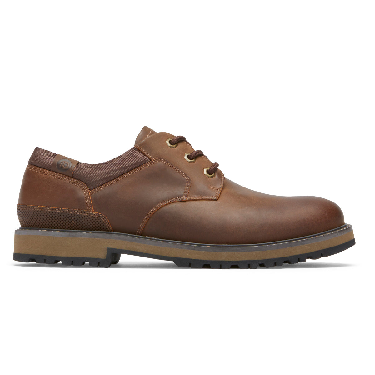 Dunham Mens Byrne Plain Toe Ox - BROWN LEA