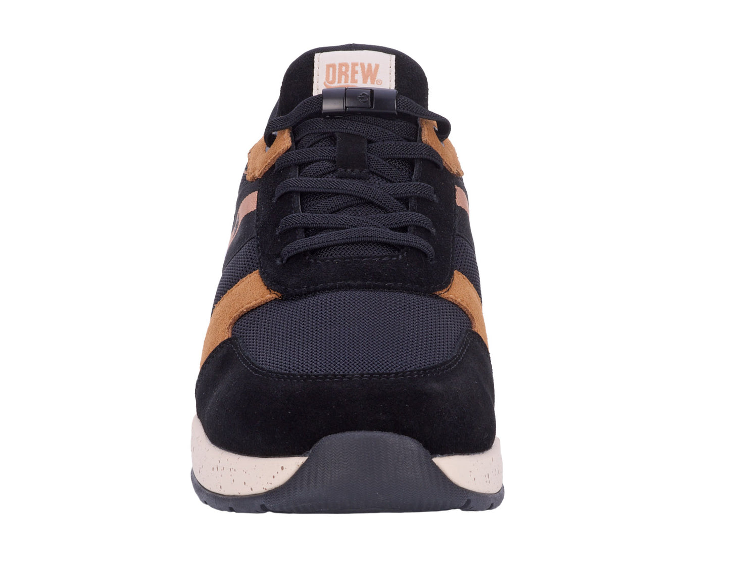 Drew Shoe Connor - Black/Tan Suede Combo