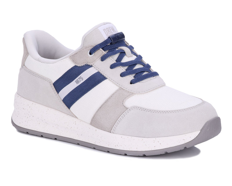 Drew Shoe Connor - White Suede Combo