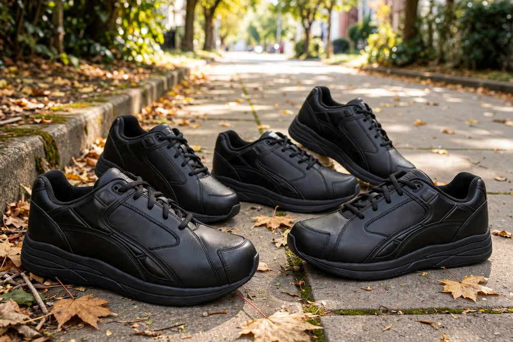 Drew Shoe Force Black Walking Shoes