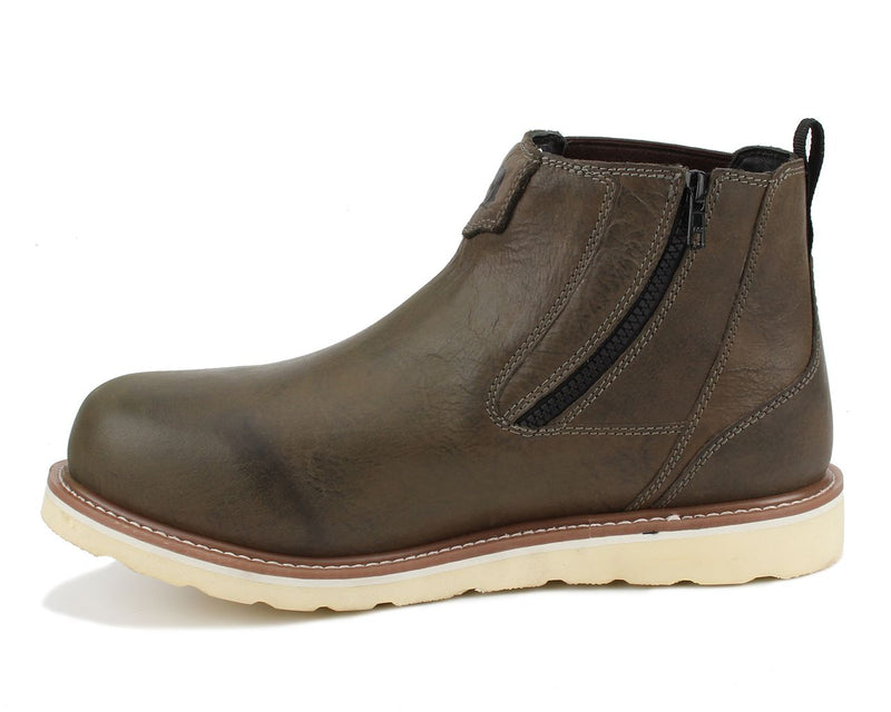 Drew Shoe Boston - Grey Leather