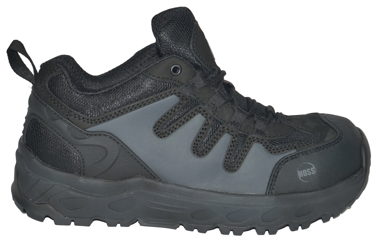 Hoss Eric Lo Oblique Aluminum Safety Toe Non-Waterproof Shoes - Black