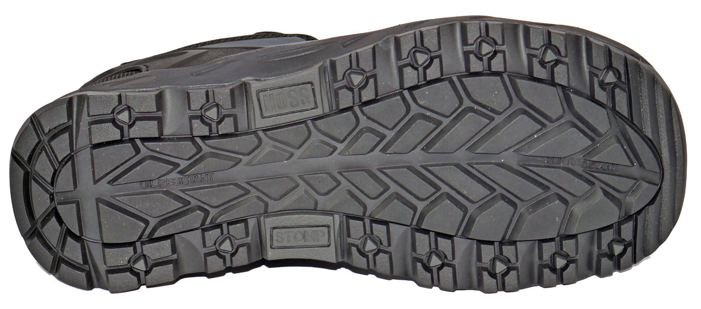 Hoss Eric Lo Oblique Aluminum Safety Toe Non-Waterproof Shoes - Black