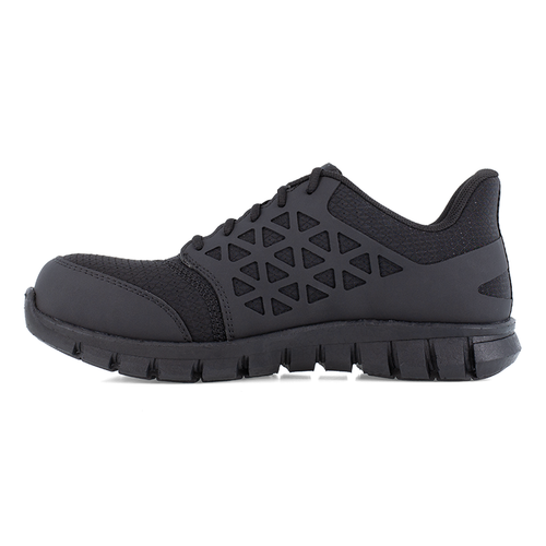 Reebok Sublite MAX Cushion Composite Toe, EH Work Shoe - Black in 4E extra wide