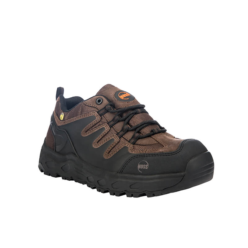 Hoss Eric Lo Oblique Aluminum Safety Toe Non Waterproof - Brown