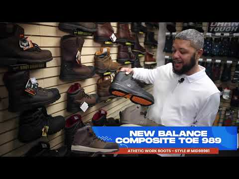 New Balance 989 Composite Toe Work Boots - Black