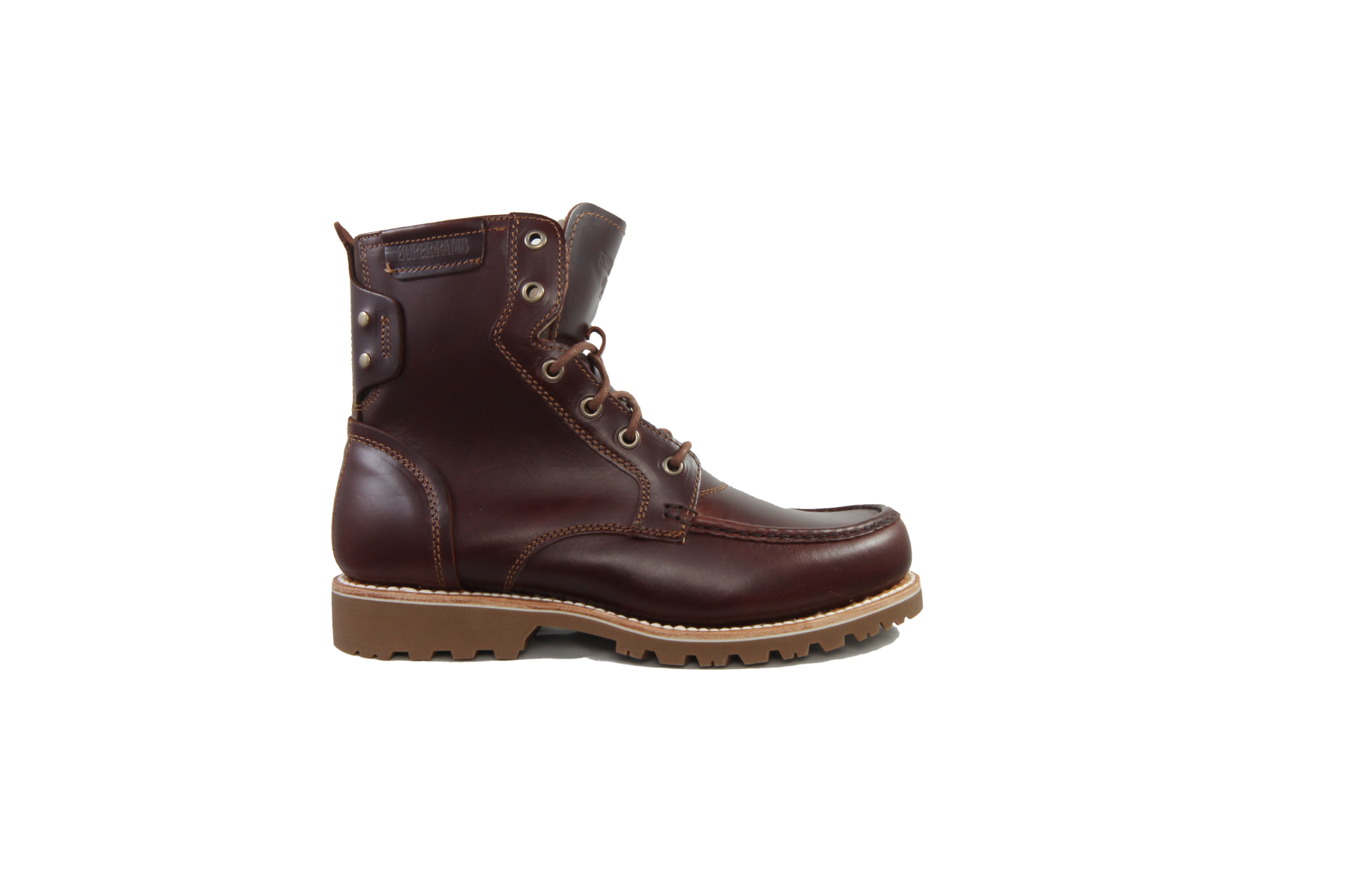 SuperLamb Mens IBEX Work Boot Composite Safety Toe - Black Cherry