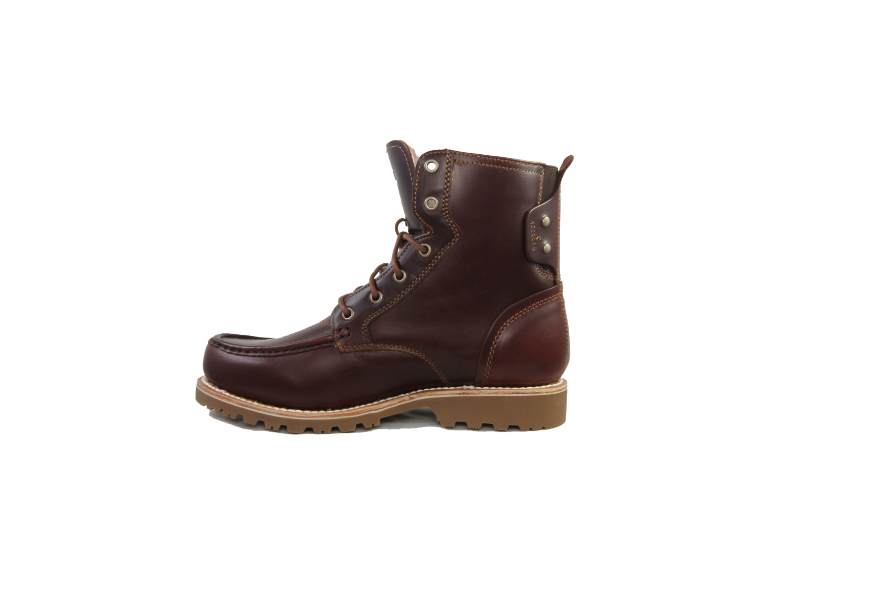 SuperLamb Mens IBEX Work Boot Composite Safety Toe - Black Cherry