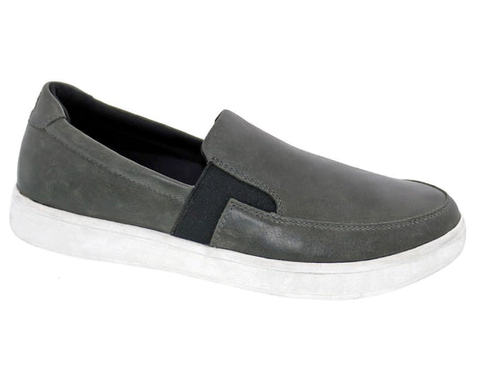 Drew Shoe Jump - Dark Grey Leather Boots