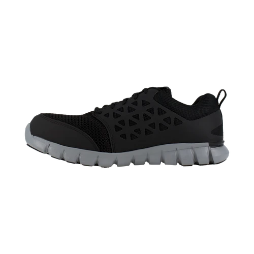 Reebok Sublite Cushion Alloy Toe, EH Work Shoe - Black in 4E extra wide