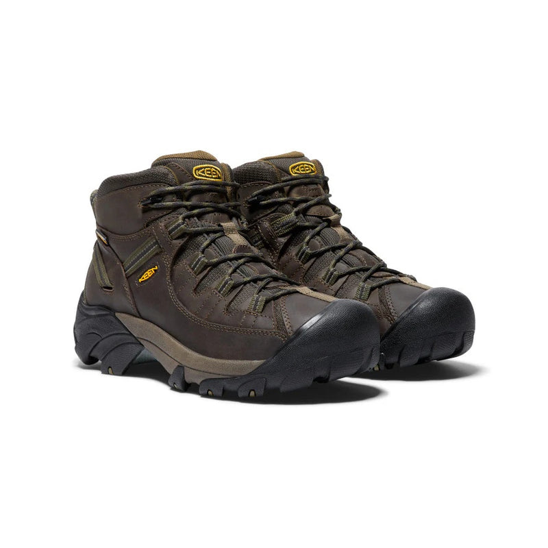 Keen Mens Targhee II Waterproof Mid Wide - Canteen/Dark Olive