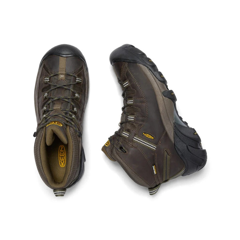 Keen Mens Targhee II Waterproof Mid Wide - Canteen/Dark Olive