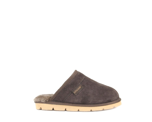 SuperLamb Mens Khulan Slipper - Chocolate