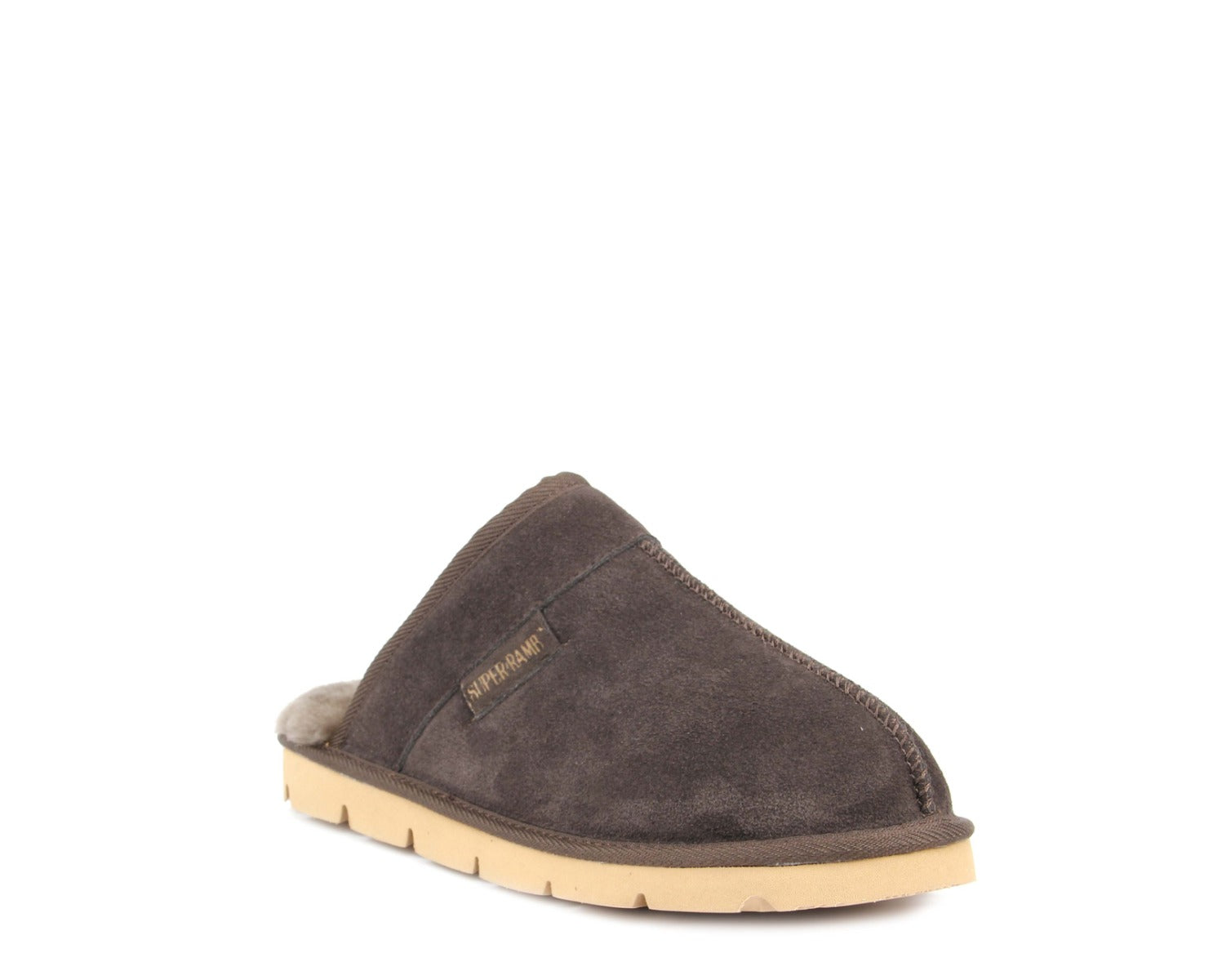 SuperLamb Mens Khulan Slipper - Chocolate