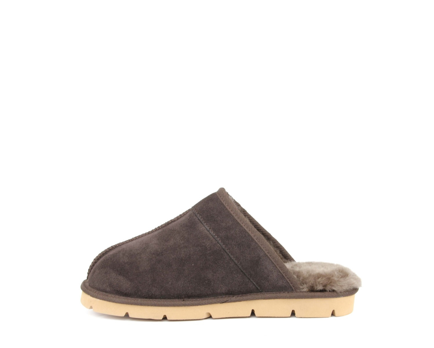 SuperLamb Mens Khulan Slipper - Chocolate