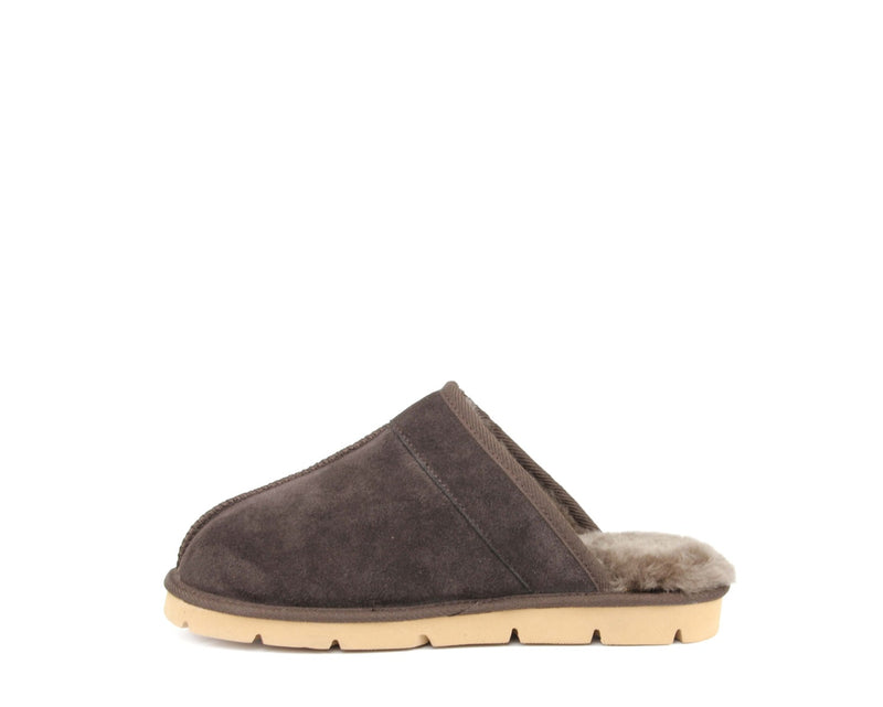 SuperLamb Mens Khulan Slipper - Chocolate