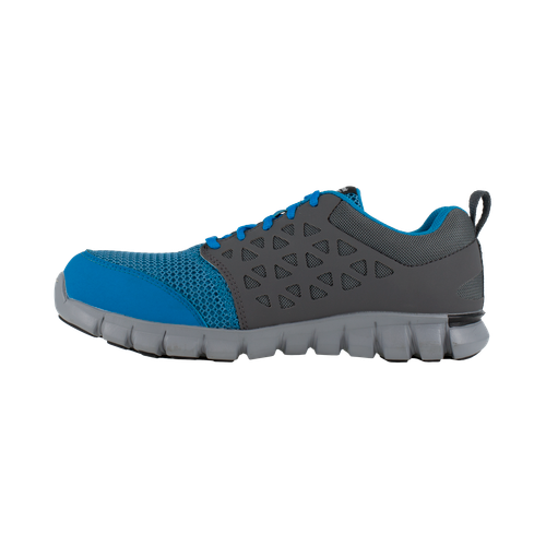 Reebok Sublite Cushion Alloy Toe, SD Work Shoe - Blue/Grey in 4E extra wide