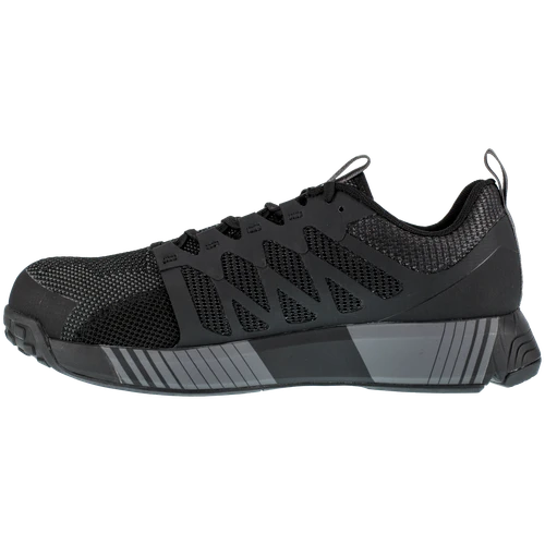 Reebok Fusion Flexweave Composite Toe, EH Work Shoe - Black/Grey in 4E extra wide