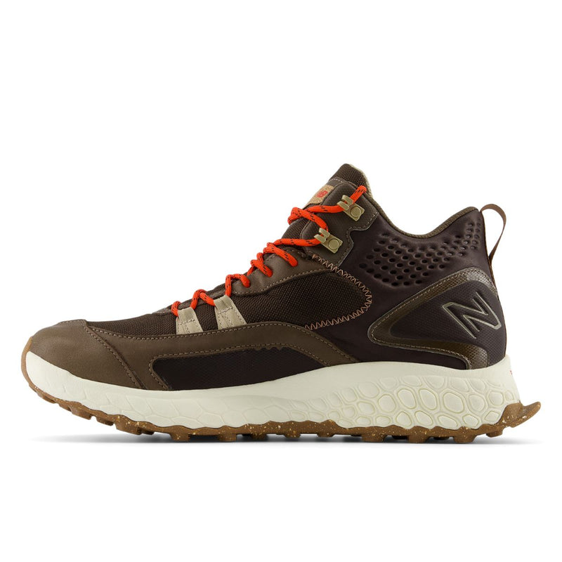 New Balance Fresh Foam X Hierro Mid GTX Mens Running Shoe - Dk Mushroom / Blk Coffee / Neo Flame