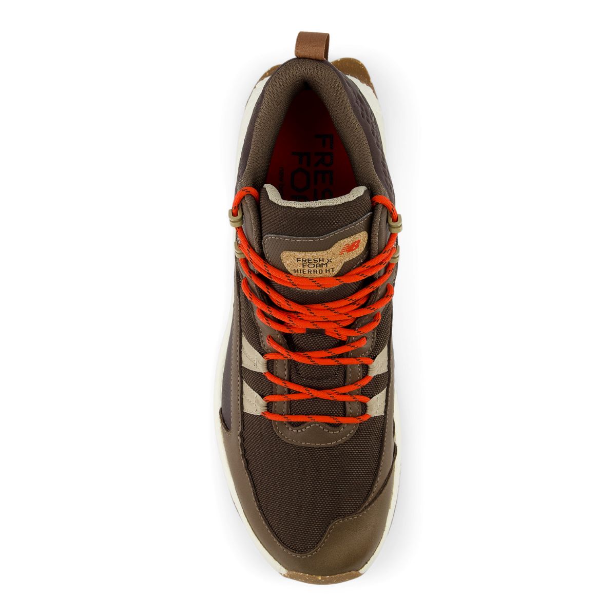 New Balance Fresh Foam X Hierro Mid GTX Mens Running Shoe - Dk Mushroom / Blk Coffee / Neo Flame