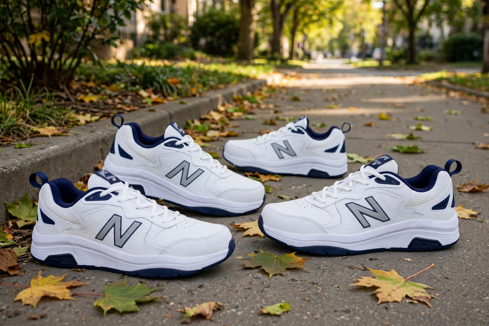 New Balance 857v3 Cross-Training - White with Navy