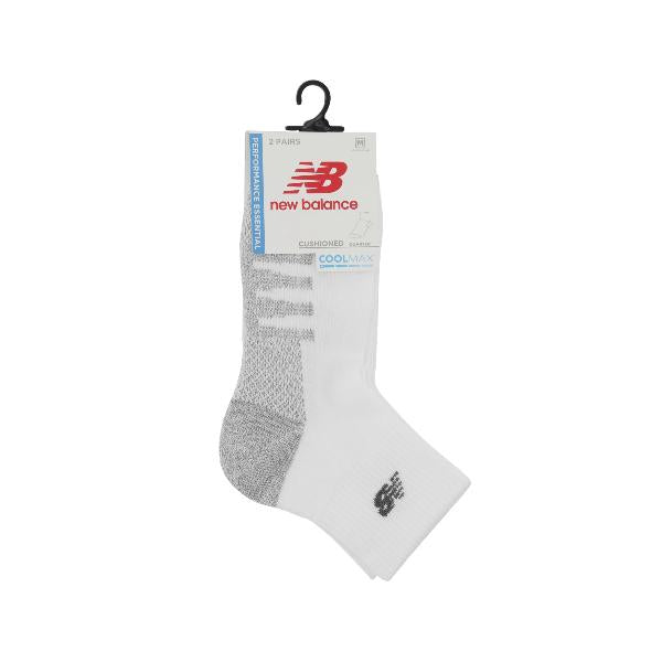 New Balance Coolmax Quarter Socks 2 Pack (XL: sizes 12-16)