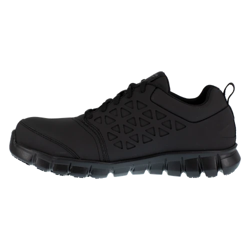 Reebok Sublite Cushion Composite Toe, EH Work Shoe - Black in 4E extra wide