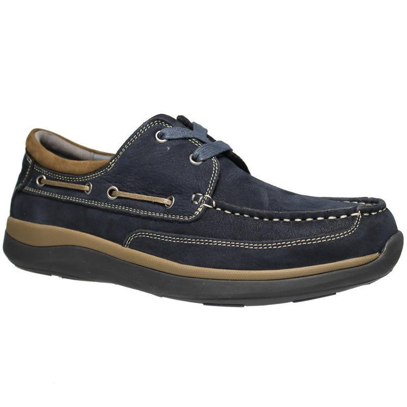 Propet Pomeroy Men's Boat Shoe - Navy