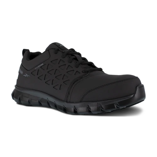 Reebok Sublite Cushion Composite Toe, EH Work Shoe - Black in 4E extra wide