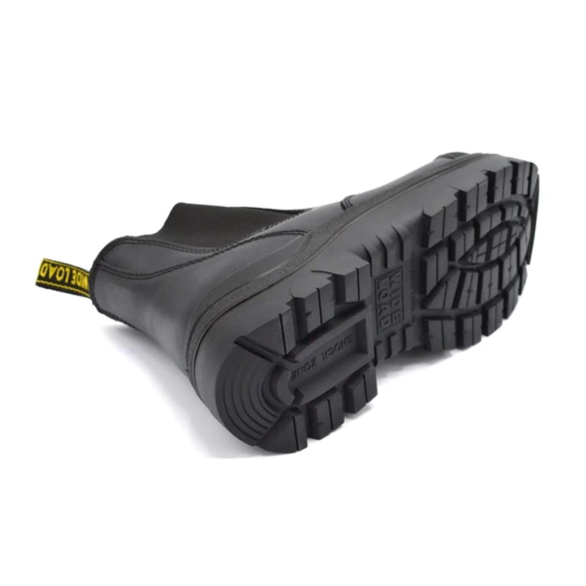 Wide Load 490BPO Steel Safety Toe Pull-On Water-resistant Work Boot - Black - 6E Only