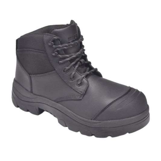 Wide Load 690BLWC Composite Safety Toe Laced Waterproof 6 inch Work Boot - Black - 6E Only