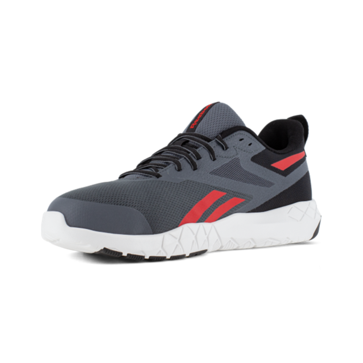 Reebok Flexagon Force XL Composite Toe, SR Work Shoe - Gray/Red