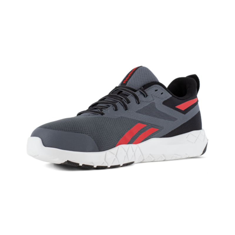 Reebok Flexagon Force XL Composite Toe, SR Work Shoe - Gray/Red