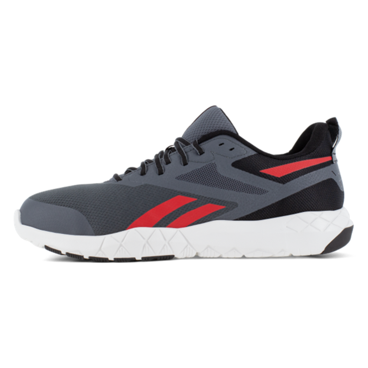 Reebok Flexagon Force XL Composite Toe, SR Work Shoe - Gray/Red