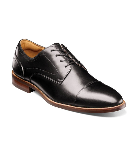 Florsheim Rucci Cap Toe Oxford - Black Dress Shoe