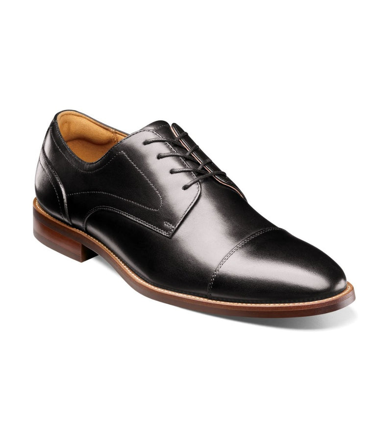 Florsheim Rucci Cap Toe Oxford - Black Dress Shoe