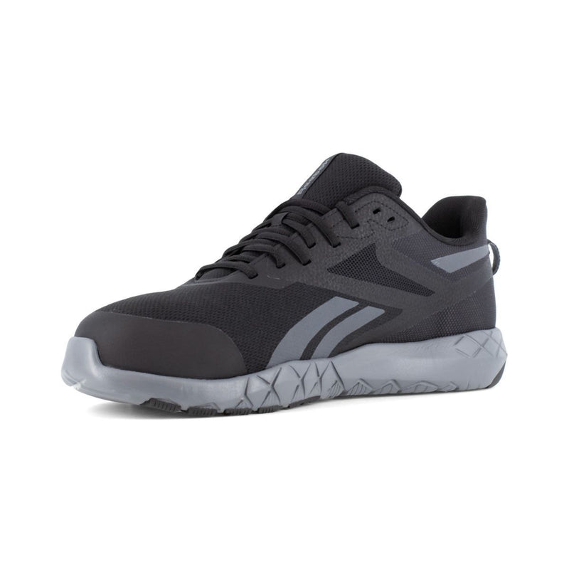 Reebok Flexagon Force XL Composite Toe, EH Work Shoe - Black/Gray