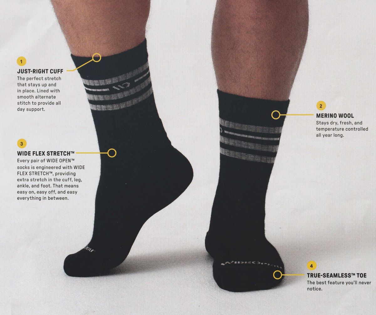 Wide Open Solid Cushioned No Show Socks  Single Pair - Light Gray
