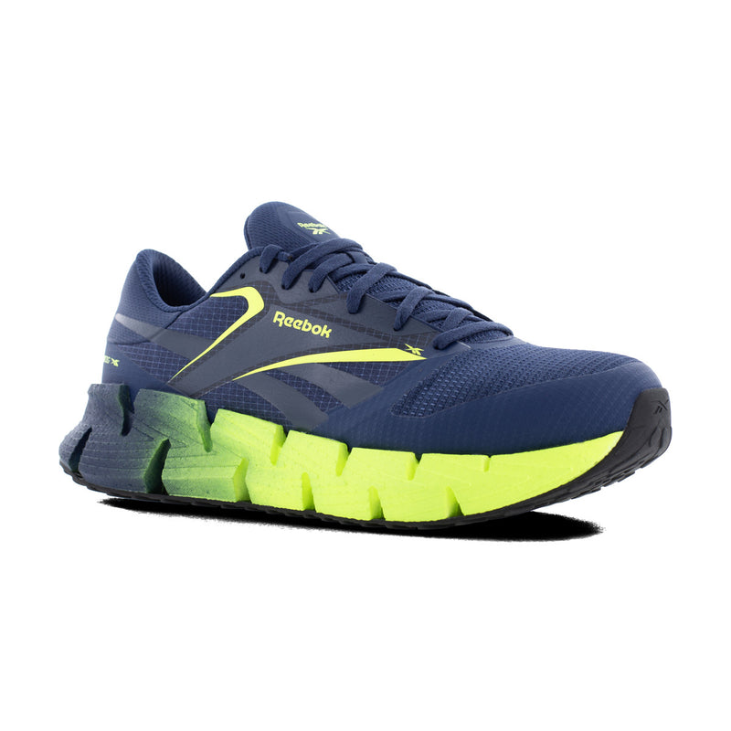Reebok FloatZig  Composite Toe Athletic Work Shoe - Blue / Lime